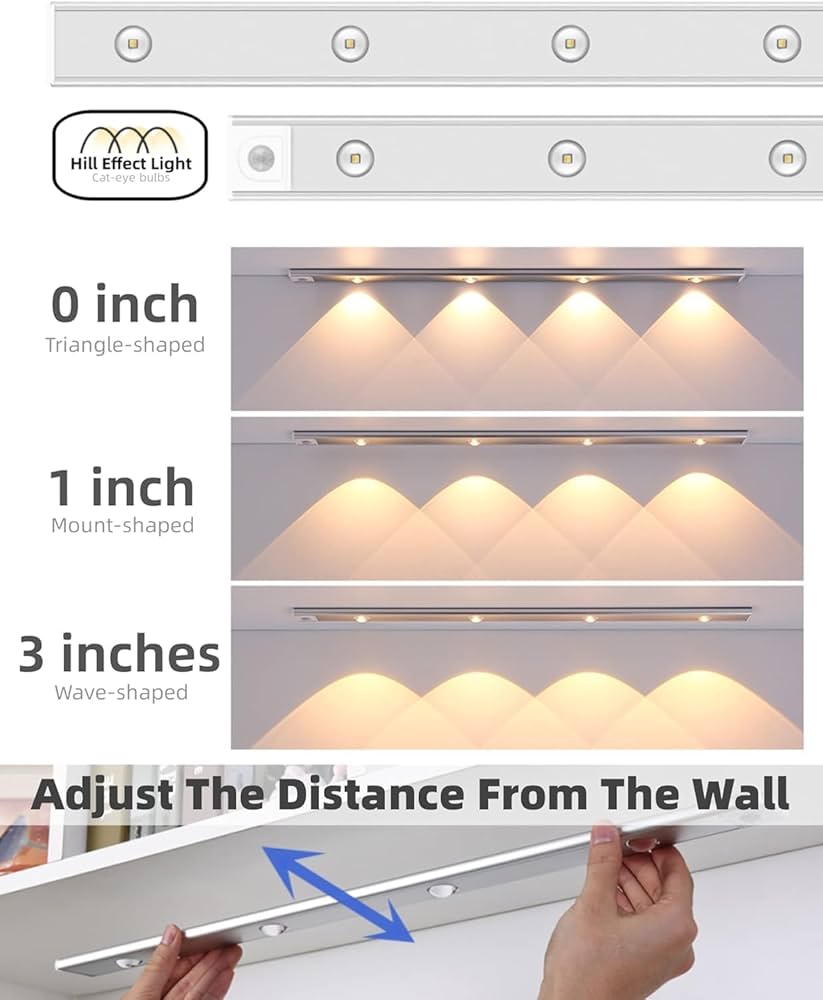 Led motion sensor cabinet light
